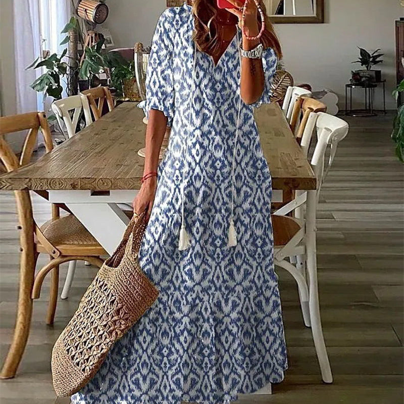 Lana | Boho V-udskæring sommerkjole