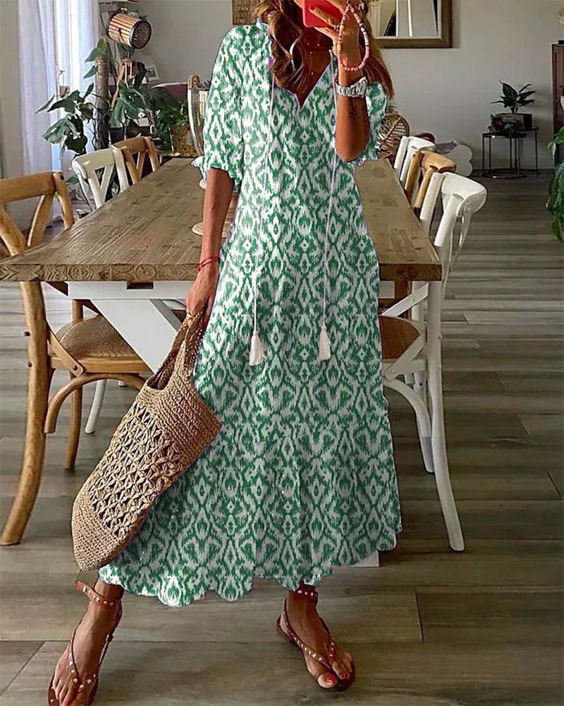 Lana | Boho V-udskæring sommerkjole