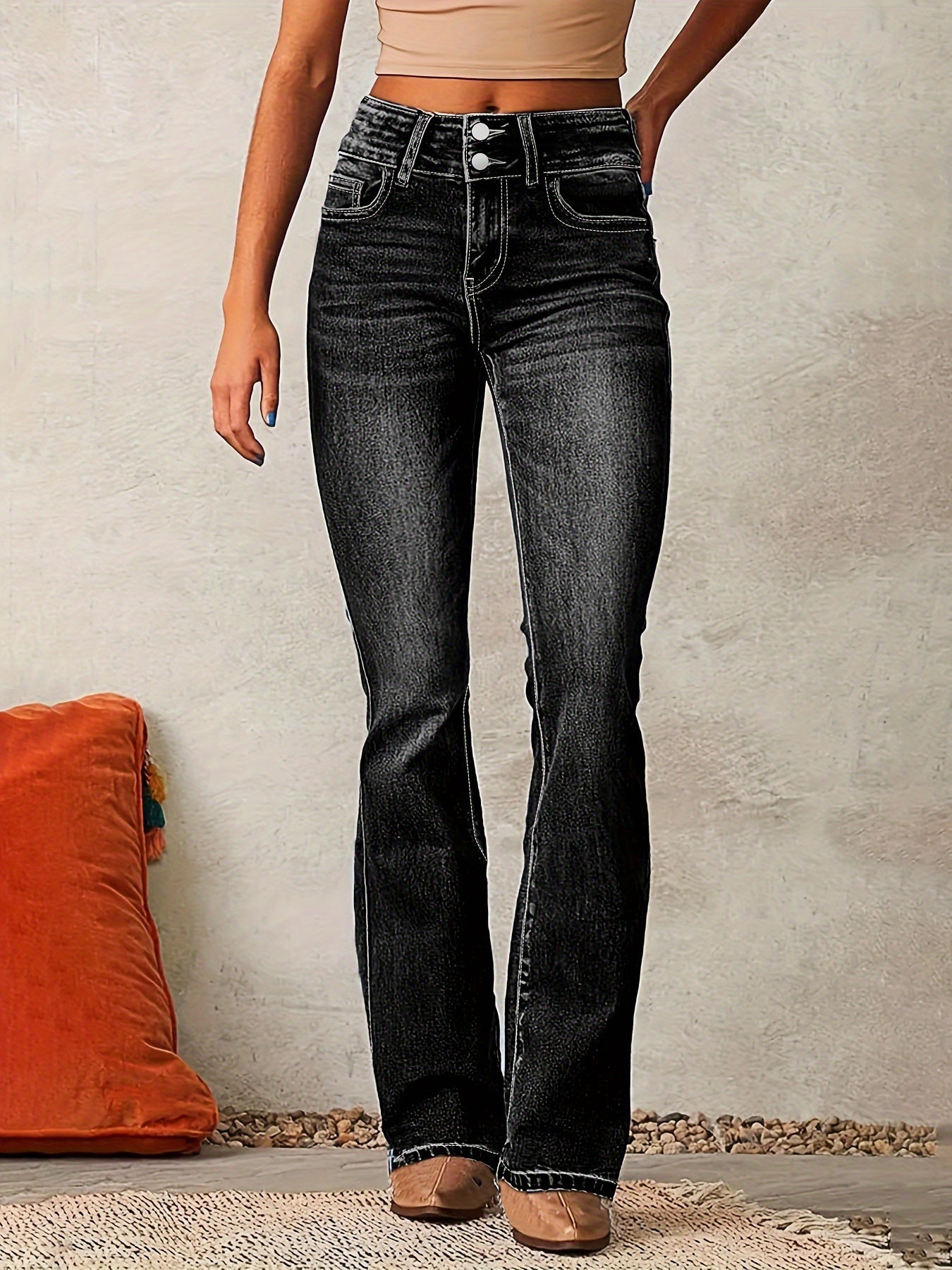 AYA – HØJTALJEDE FLAREJEANS