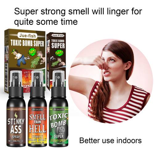 Rød spøg-stinkspray