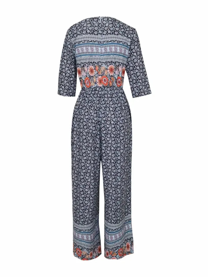 Nerina – Sommerlig blomster jumpsuit