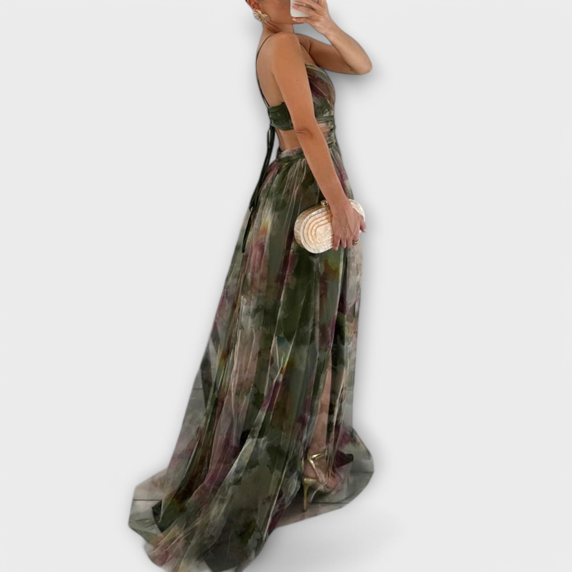 ANNAI MESH MAXIKJOL | Elegant og figurskabende pasform