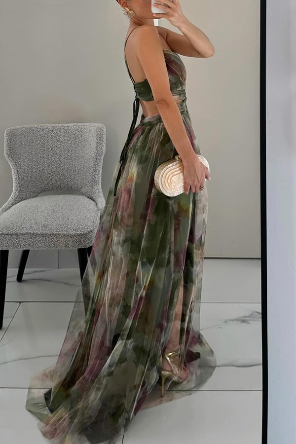 Giselle – Sommerlig maxikjole med blomsterprint