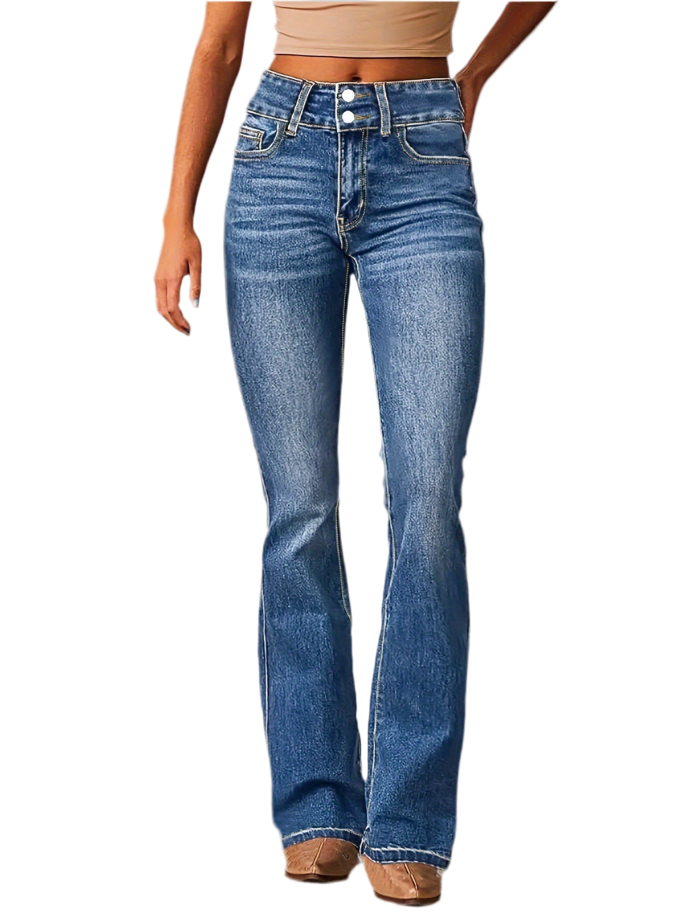 AYA – HØJTALJEDE FLAREJEANS