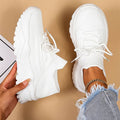 Lise | Stilfulde Letvægts Hvide Sneakers