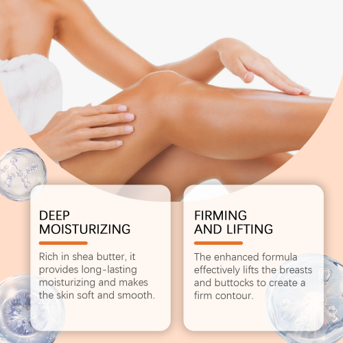 Opstrammende bodycreme med peptid og sheasmør