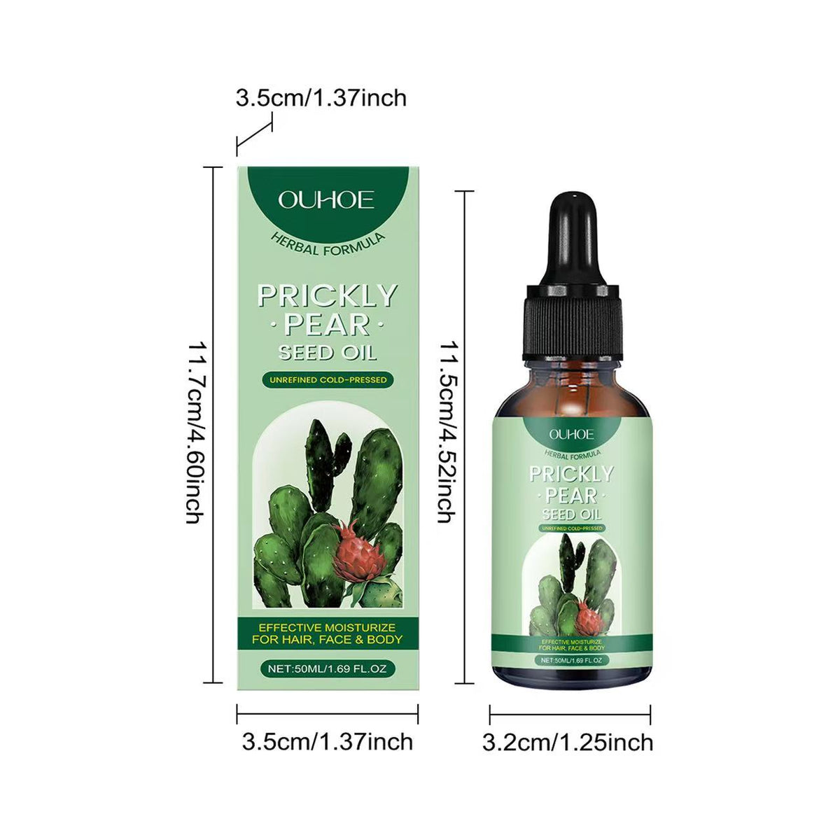 Kaktusolie med argan og vitamin E