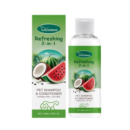 2-i-1 kæledyrs-vaskegel og balsam