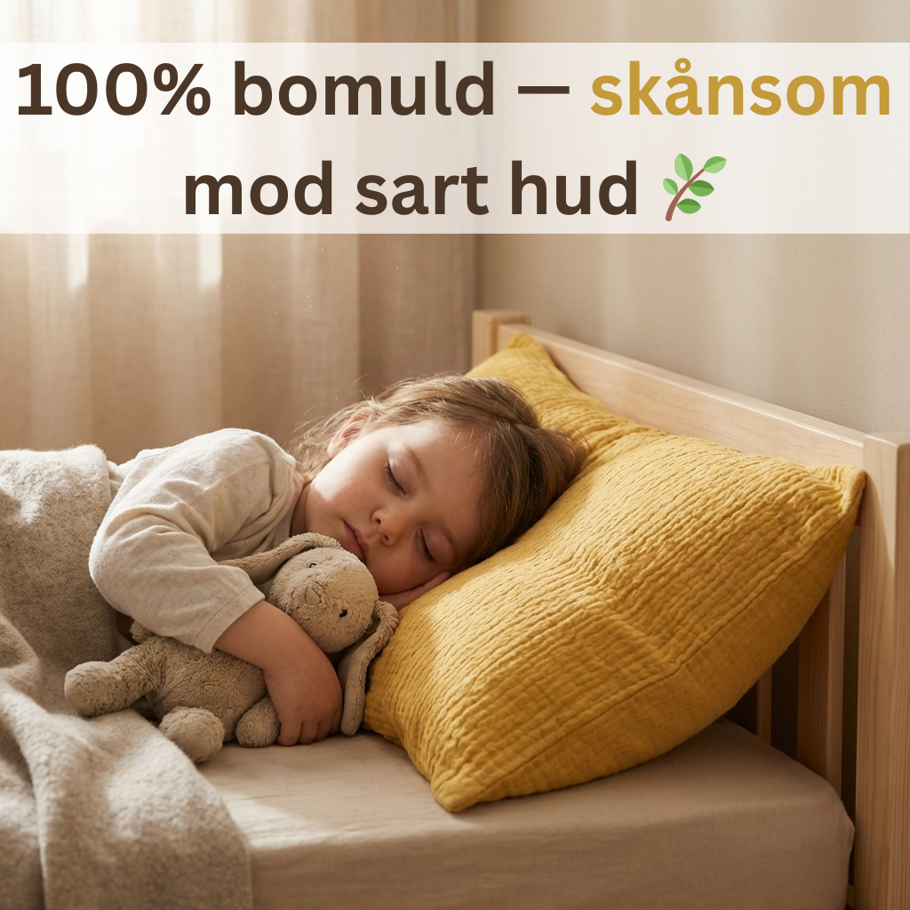 AVA Bomuldsmuslin Pudebetræk — Sov dejligt og vågn udhvilet