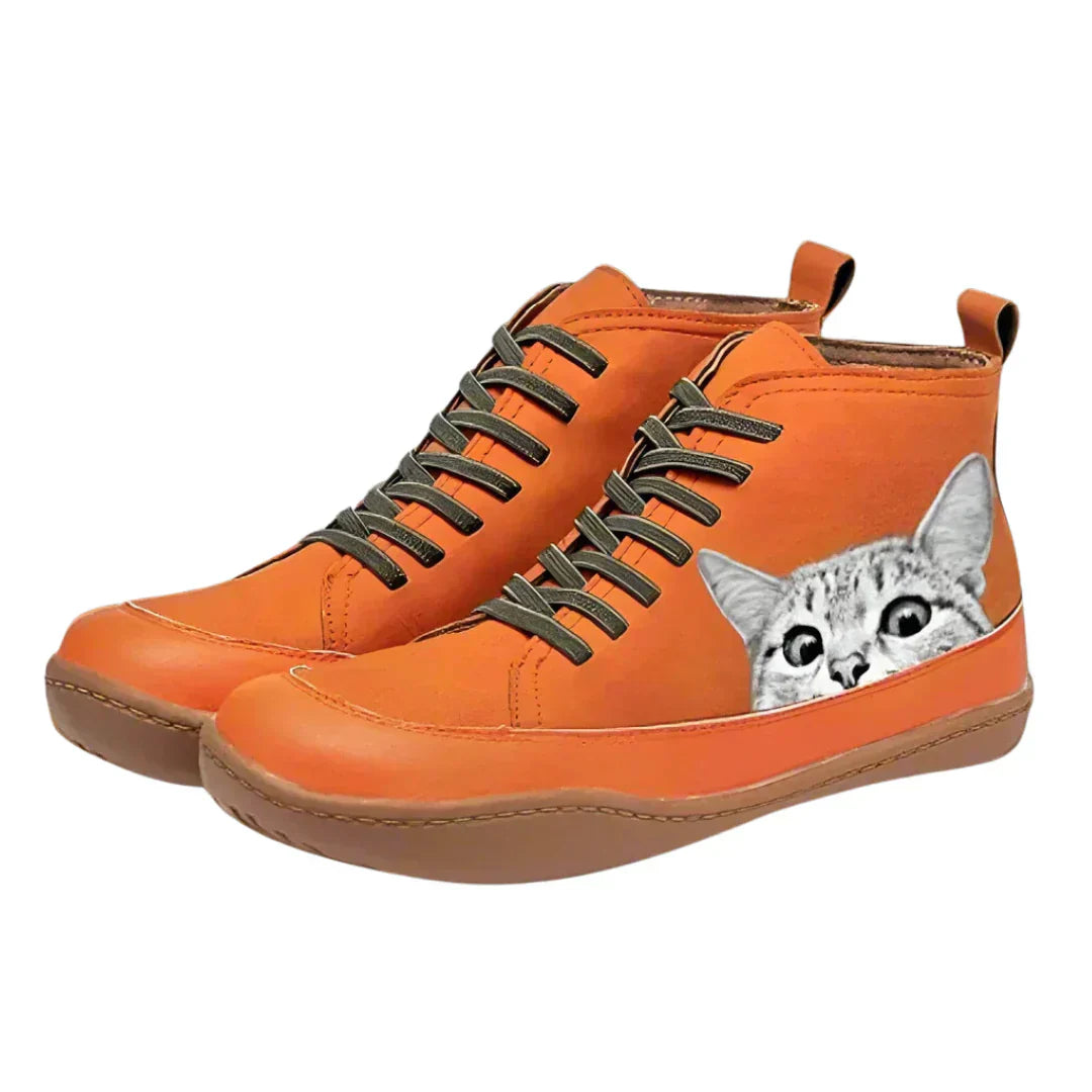 Fenna | Legende sneakers med katteprint