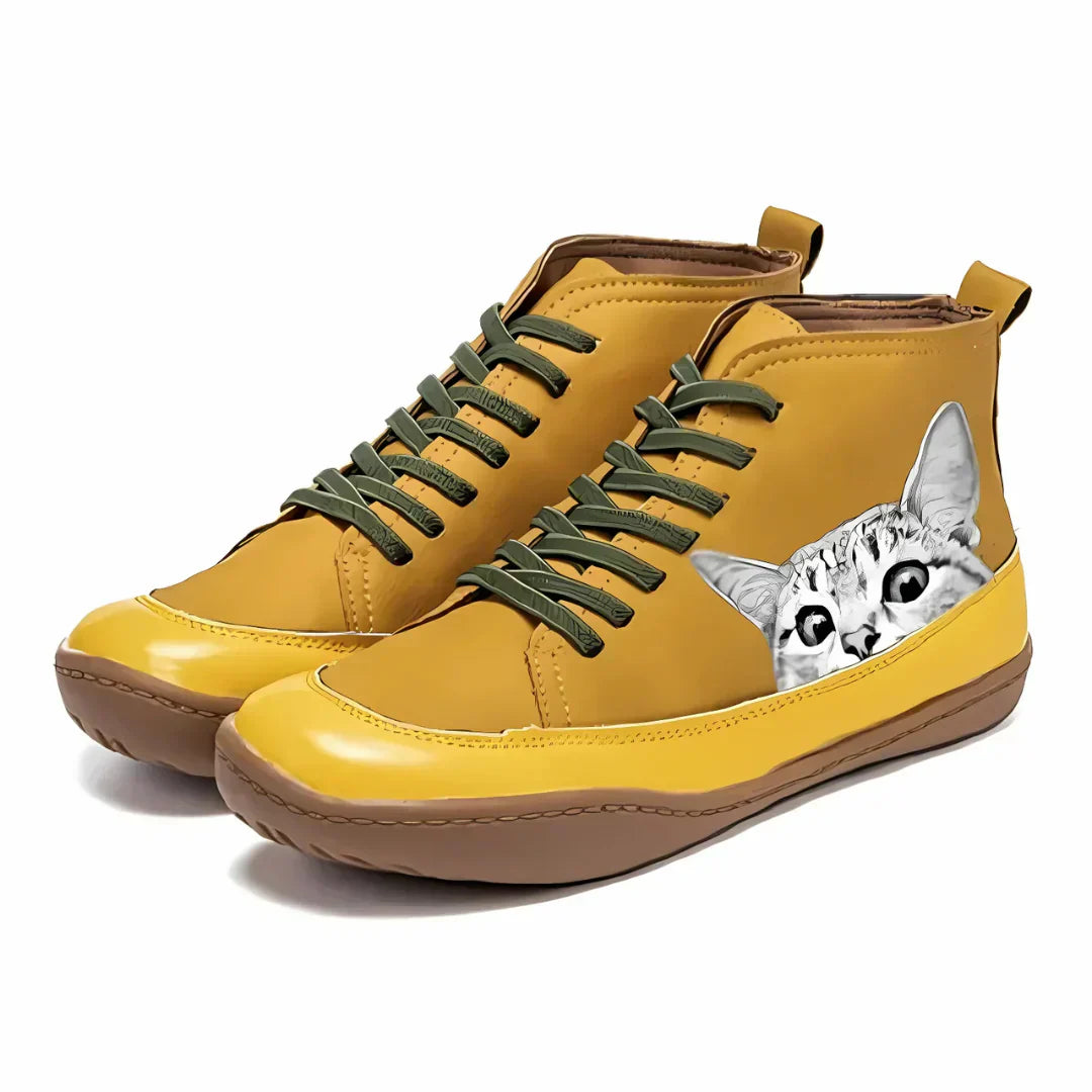 Fenna | Legende sneakers med katteprint