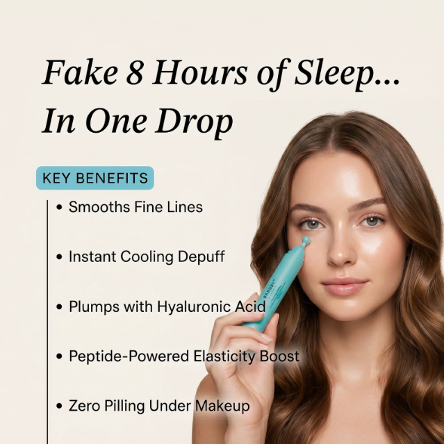 Peptid øjenserum med massageapplikator