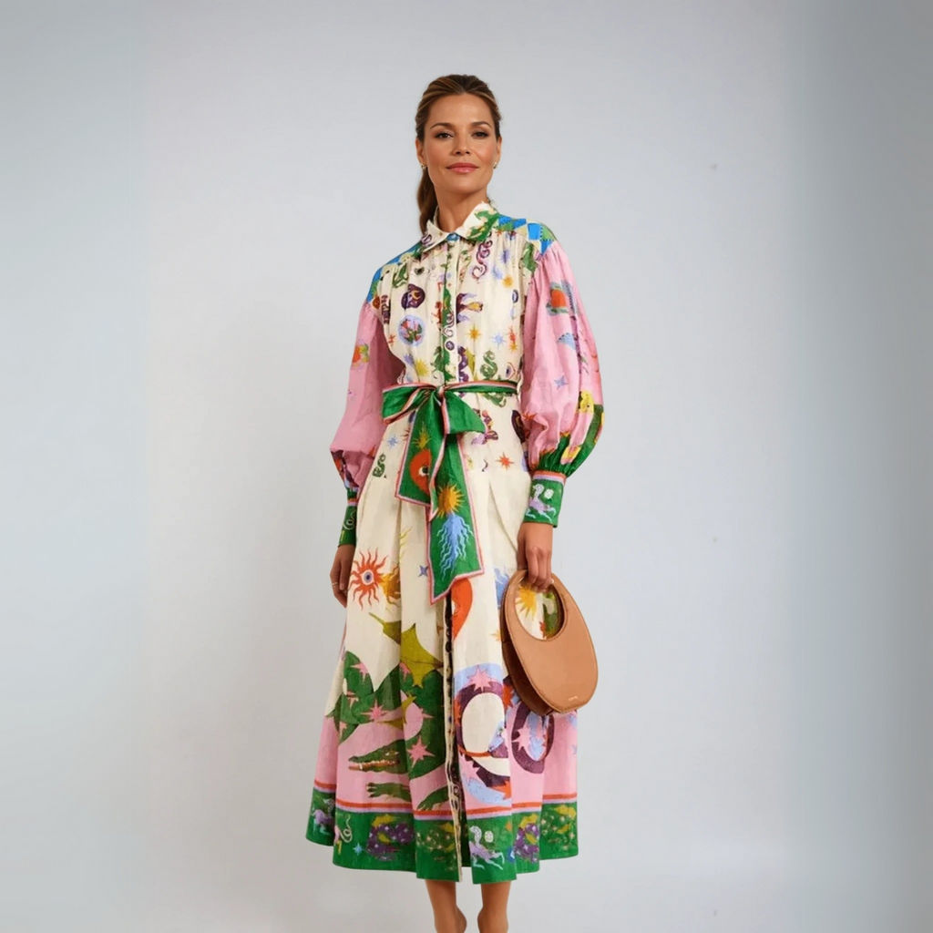 Dorthe - Elegant Italiensk Maxi Kjole