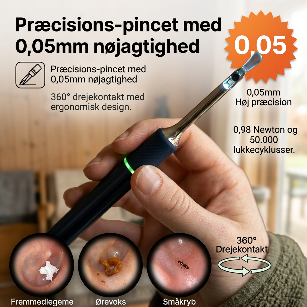 Bebird Note5 Pro - Ørerenser med HD-kamera slut med at rense i blinde