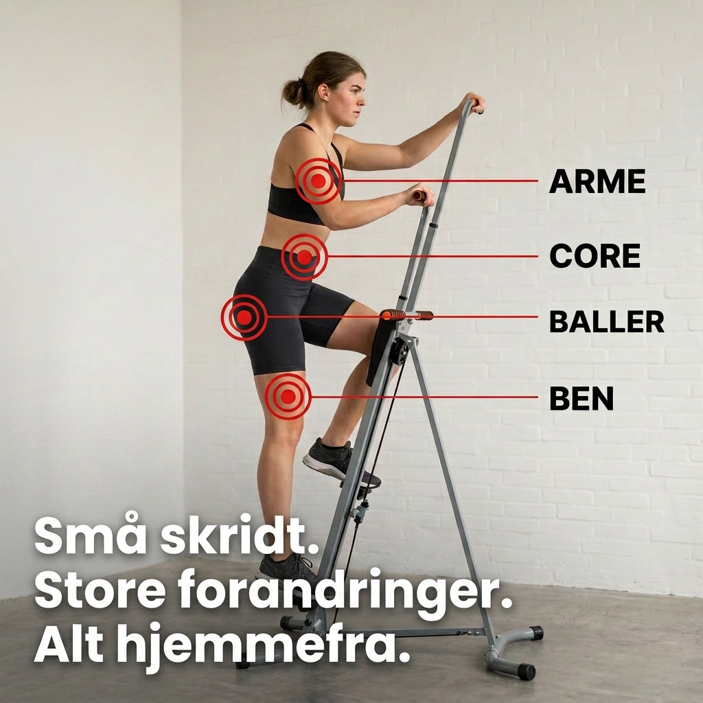 Vertikal Klatremaskine – Hjemmetræning til hele kroppen uden fitnessabonnement