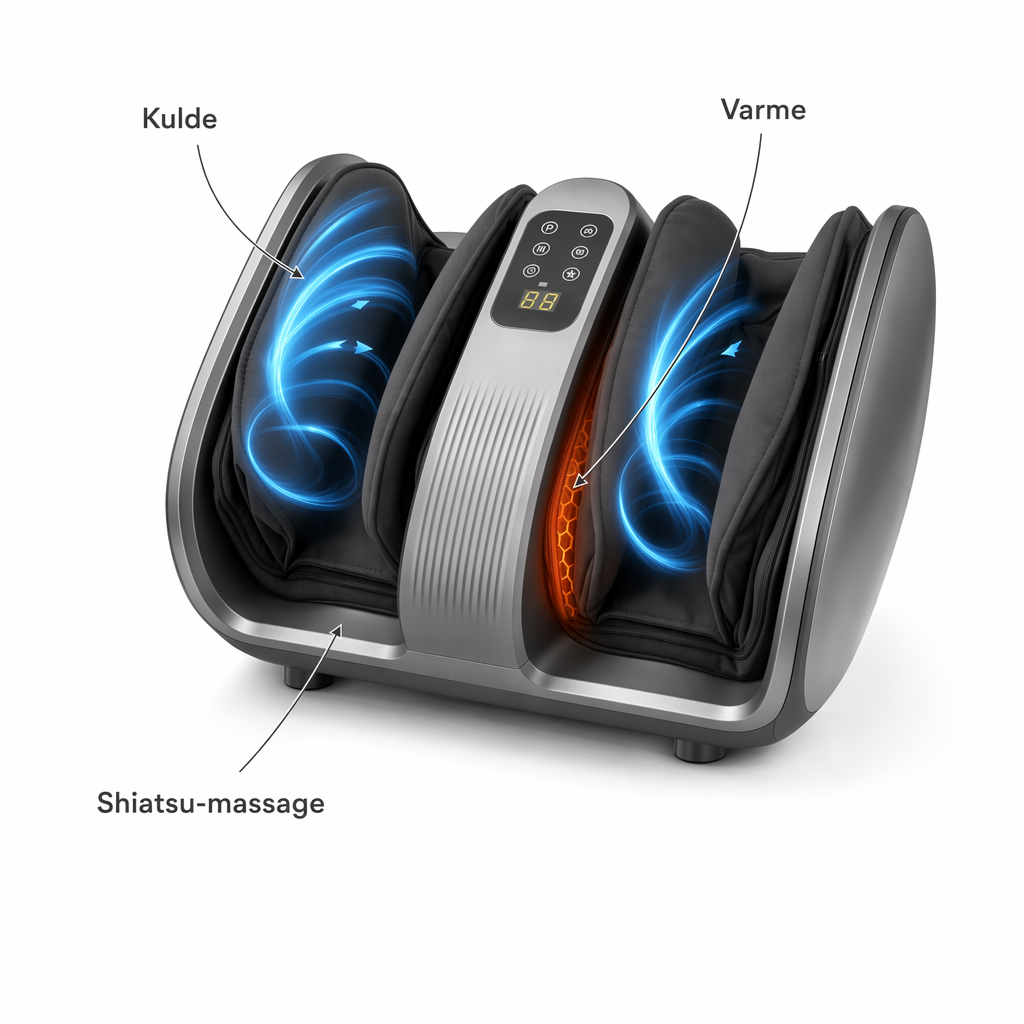 AVA Fodmassager Pro – Varmende shiatsumassage til fødder og lægge