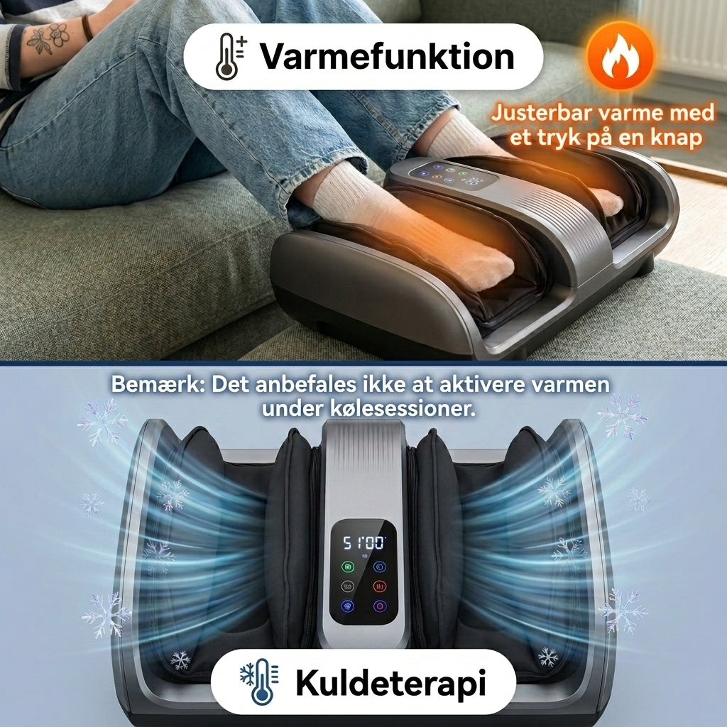 AVA Fodmassager Pro – Varmende shiatsumassage til fødder og lægge