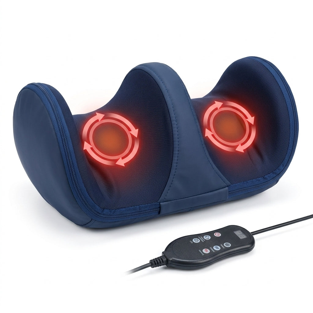 Kompakt Fod- og Lægmassager med Varme og Shiatsumassage