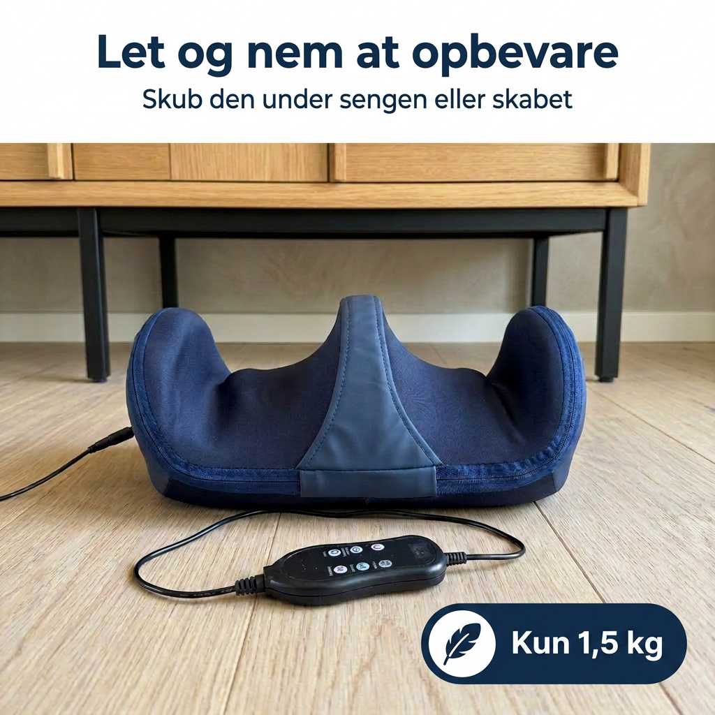 Kompakt Fod- og Lægmassager med Varme og Shiatsumassage