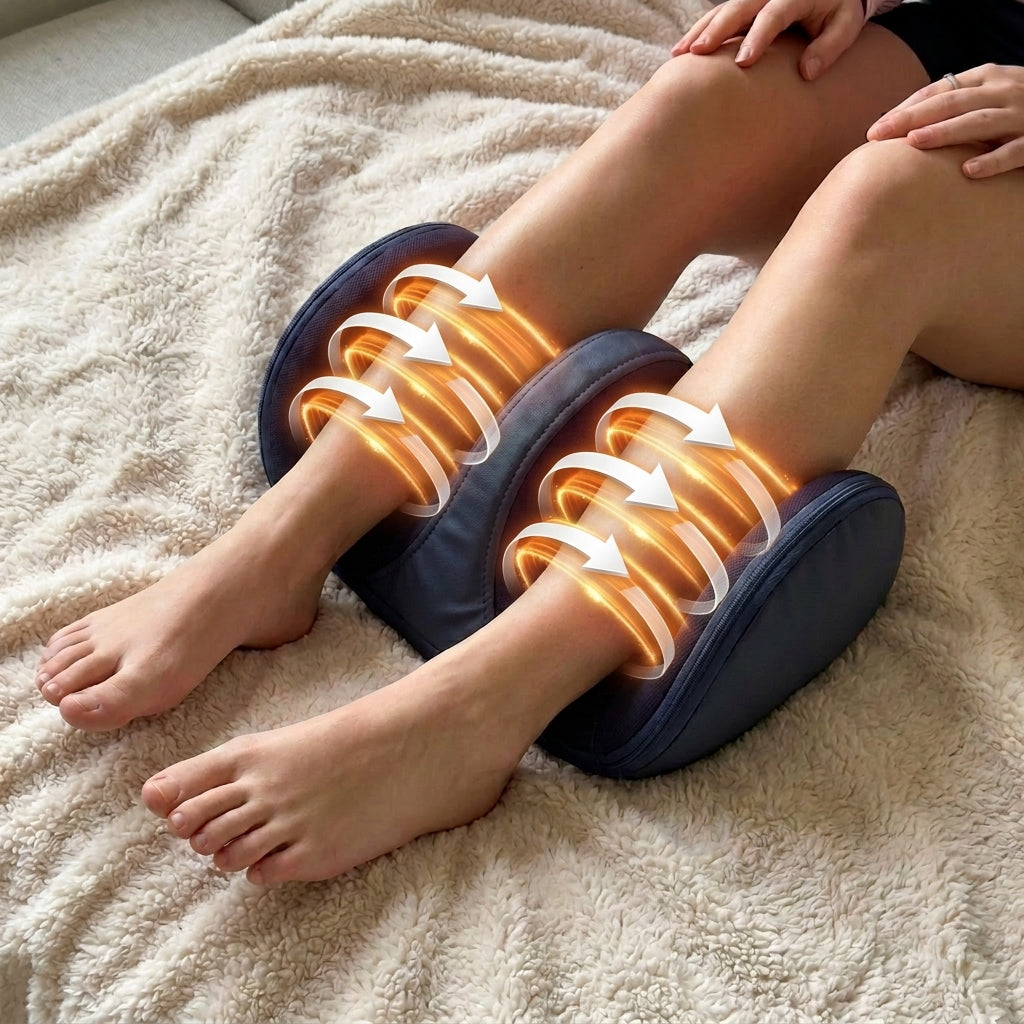Kompakt Fod- og Lægmassager med Varme og Shiatsumassage