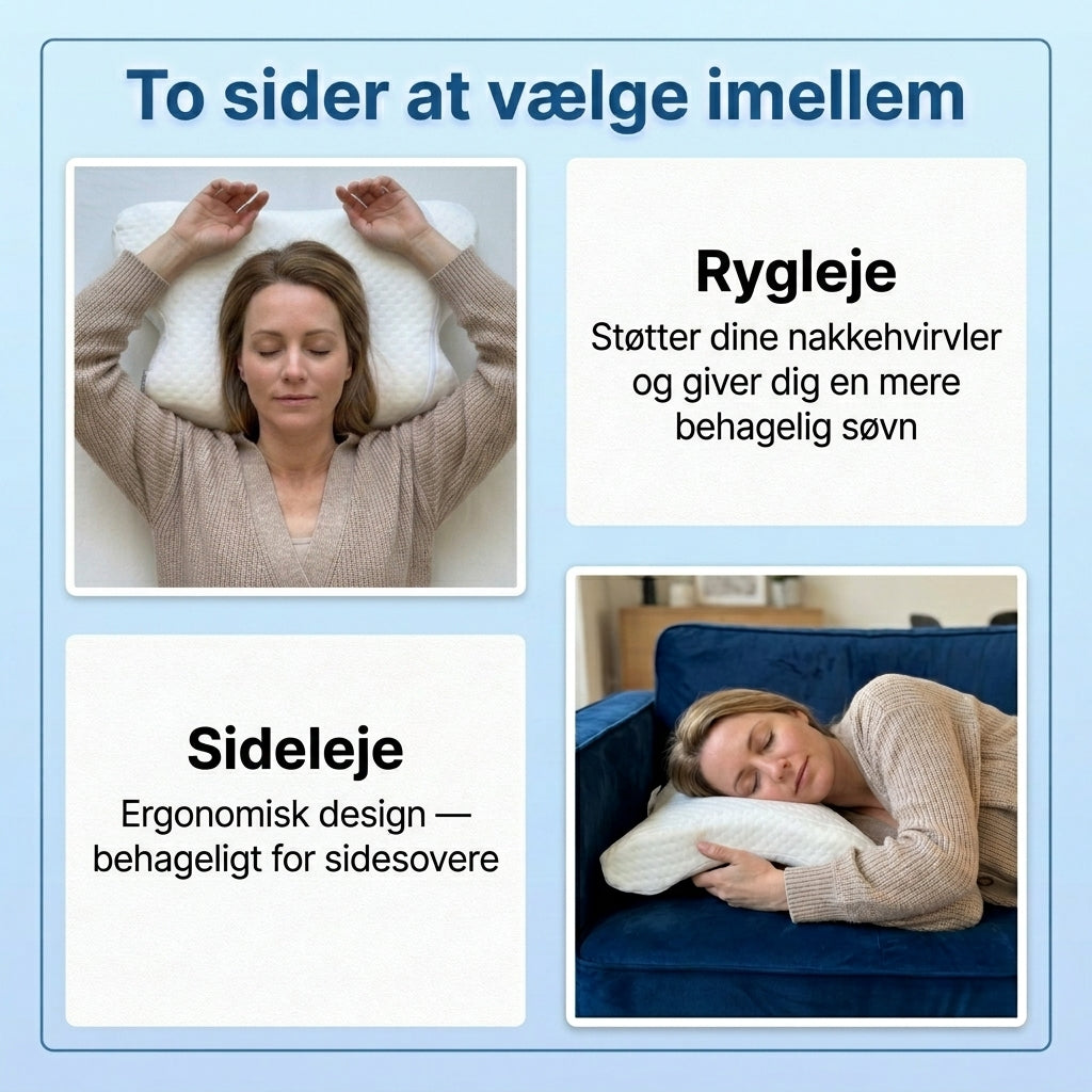 U-formet buet ortopædisk pude - Vågn uden sovende arm