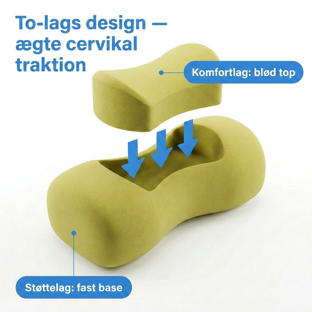 Ergonomisk Nakkepude – Ortopædisk memory foam pude mod nakkesmerter