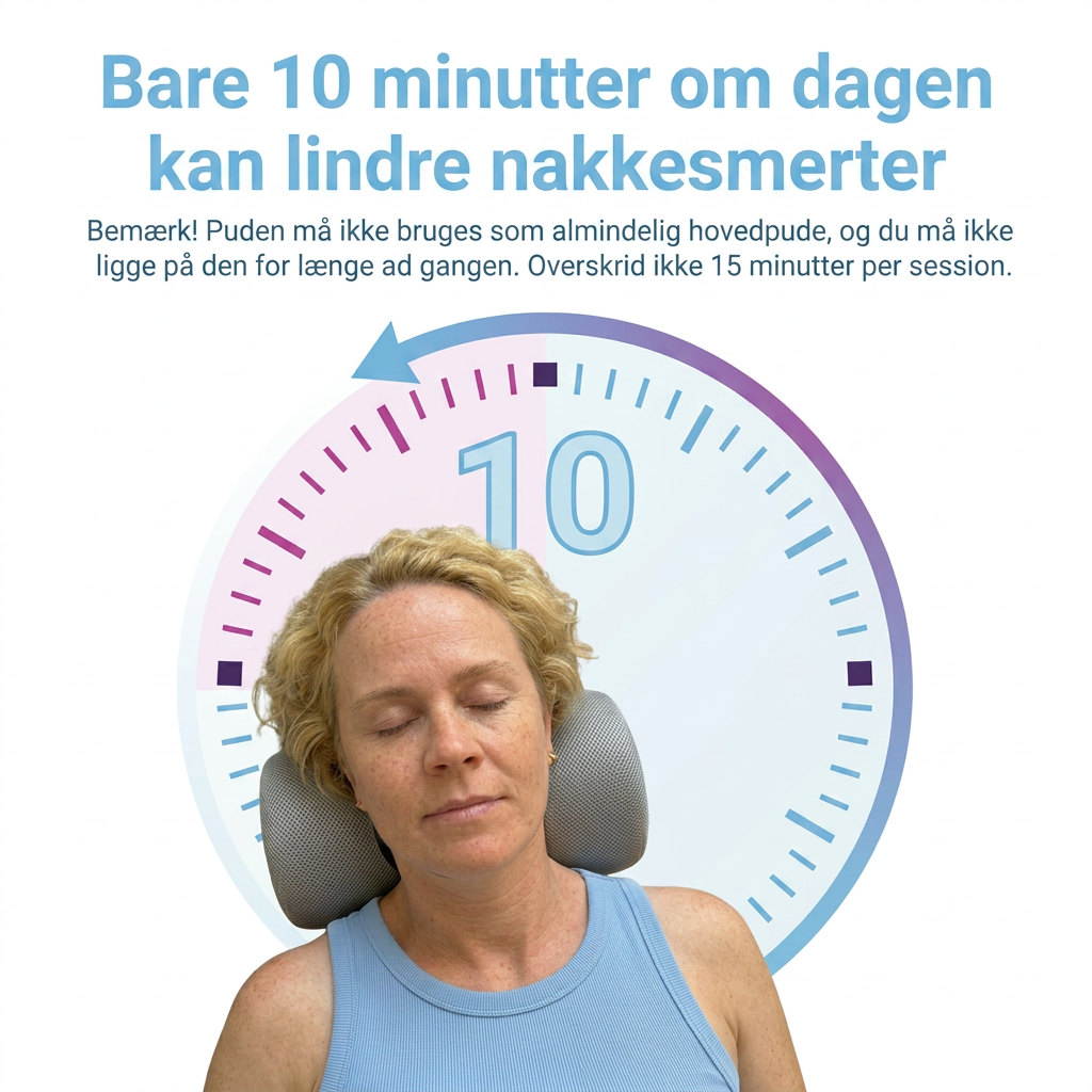 Ergonomisk Nakkepude – Ortopædisk memory foam pude mod nakkesmerter