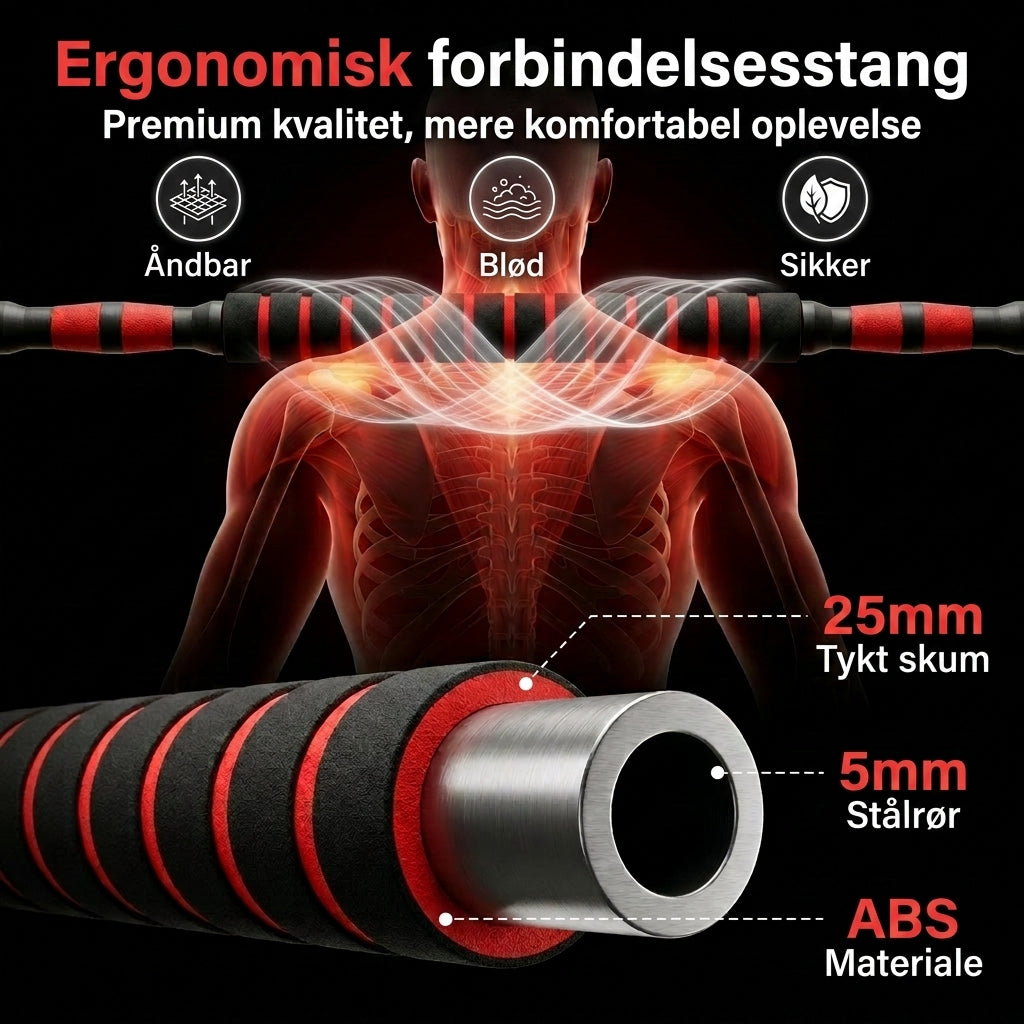 Multi-vægt Sæt 4-i-1 — Håndvægte, Kettlebell, Stang & Push-up Greb