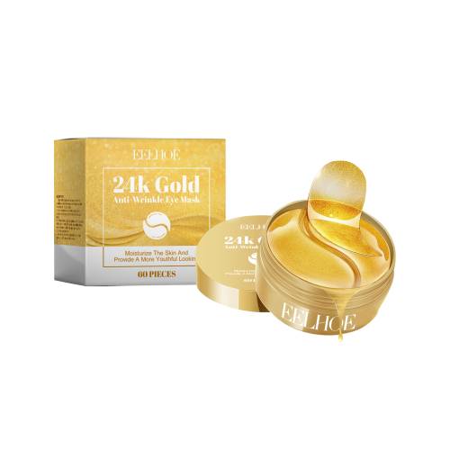 24K guld øjenpads med kollagen og hyaluronsyre