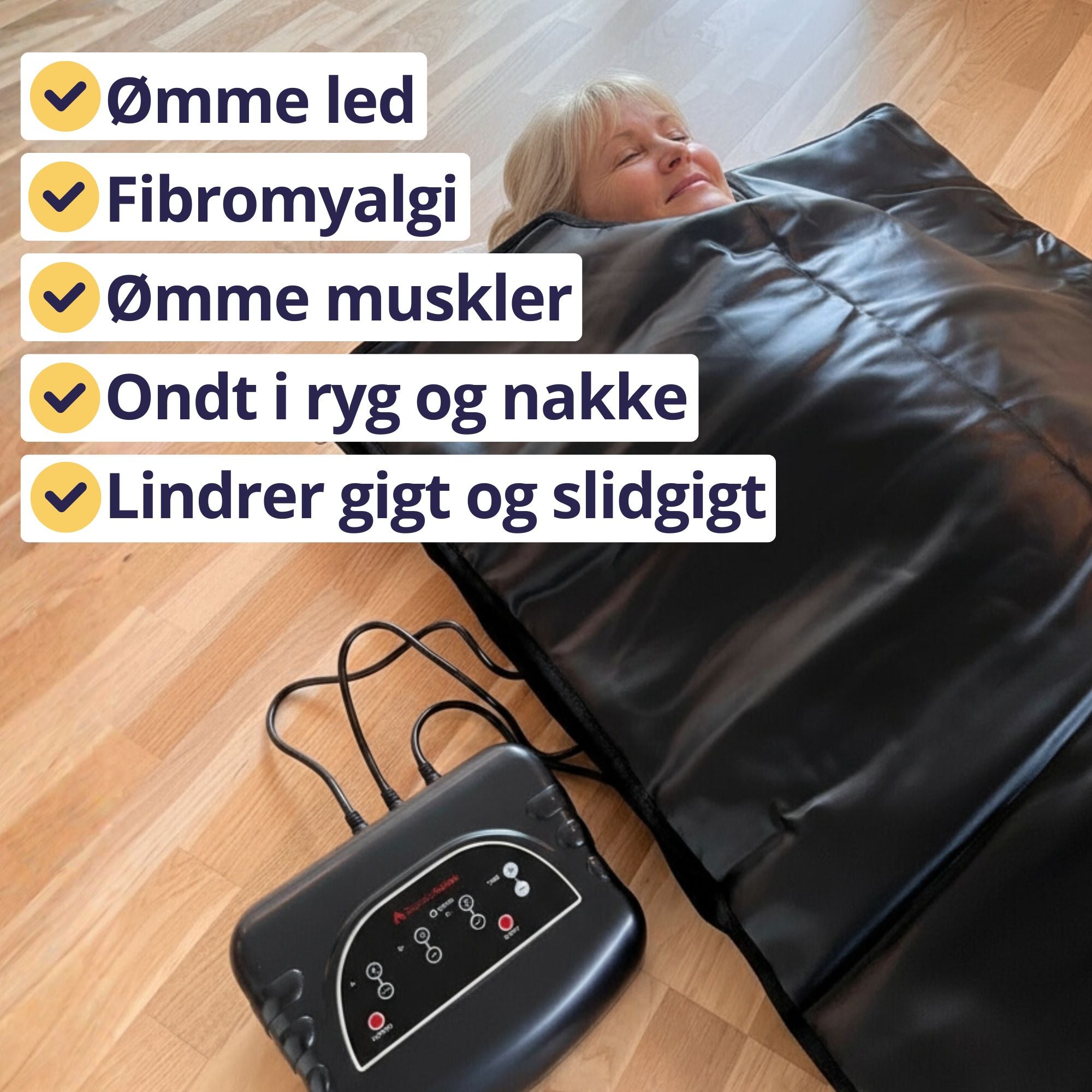 Infrarød Saunatæppe Pro (3-zoner)
