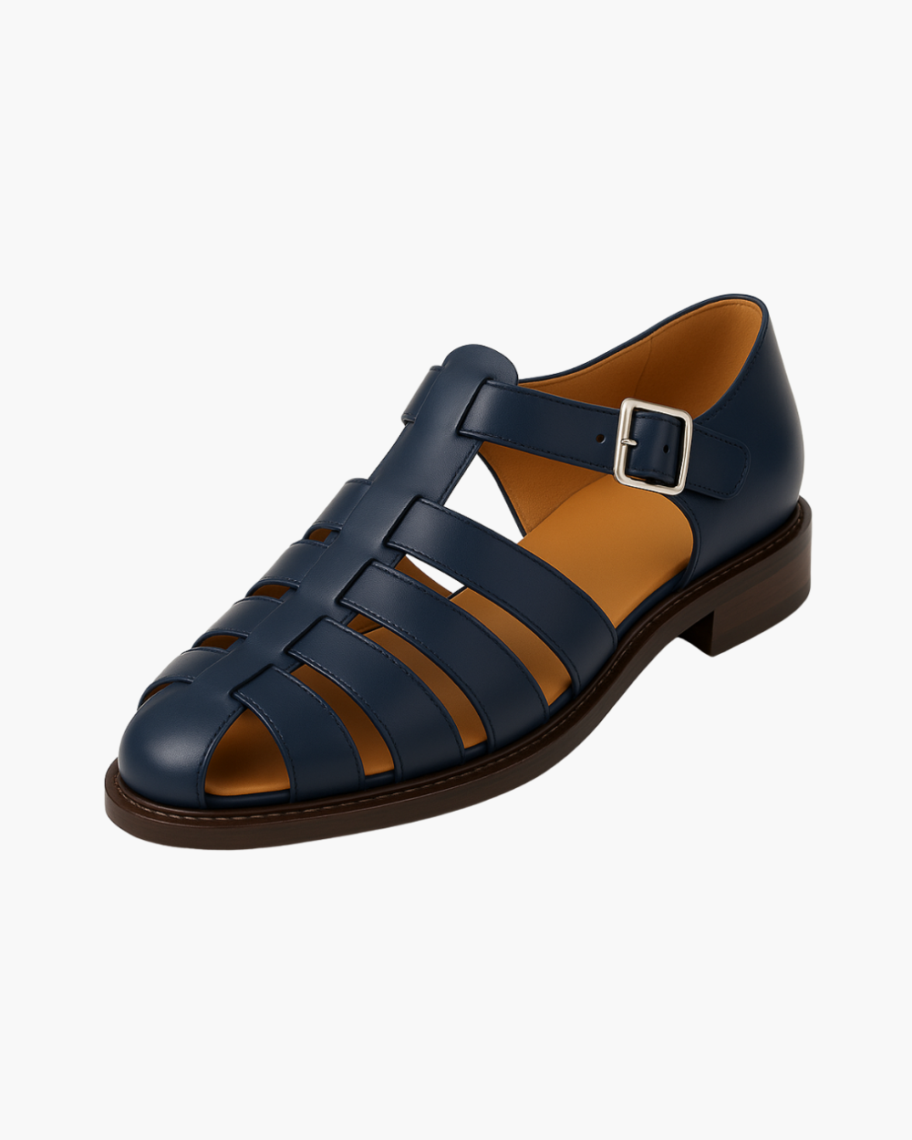 Renaud | Elegant lukket sandal med rem og spænde