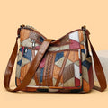 Fern | Farverig Patchwork Skuldertaske