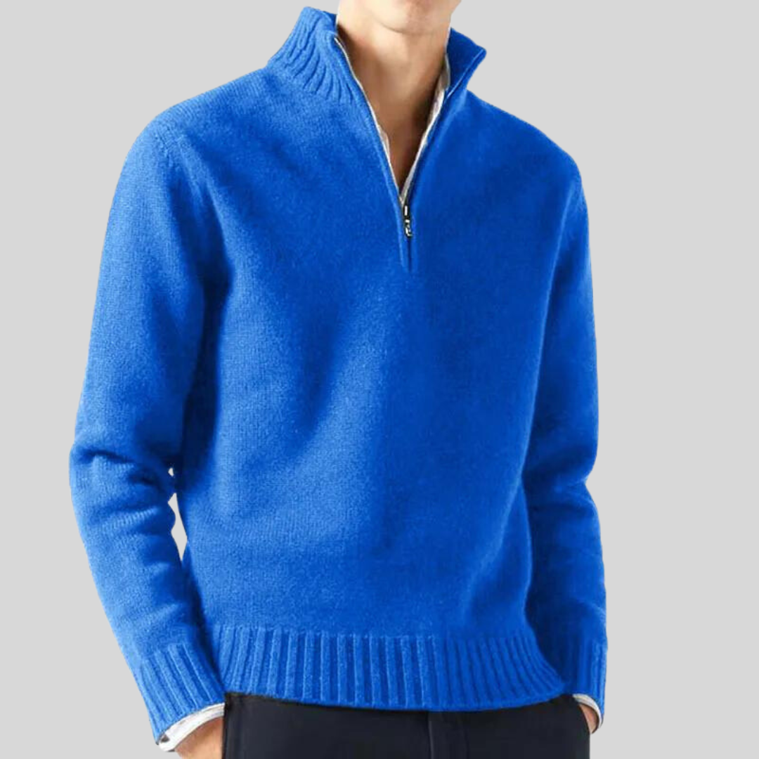 Andreas | Luksuriøs halv-zip sweater