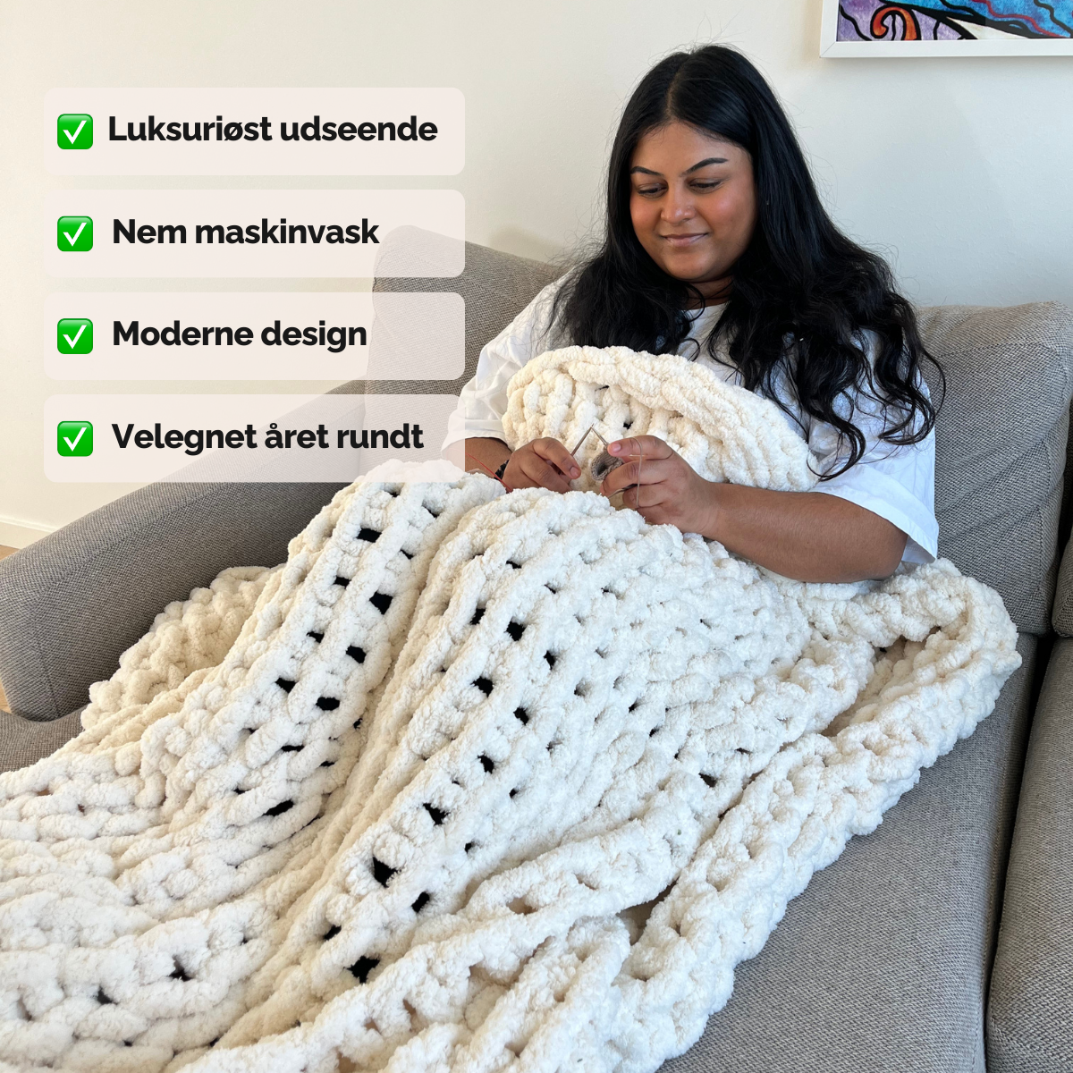 Eksklusivt chenilletæppe – Ultra blødhed & nem vedligeholdelse