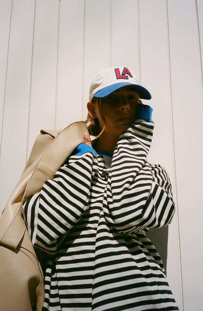 LENA Oversized stribet sweater