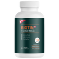 Biotin 15.000 MCG - Højstyrke Biotin kapsler til sundt hår, hud og negle (300 stk.)