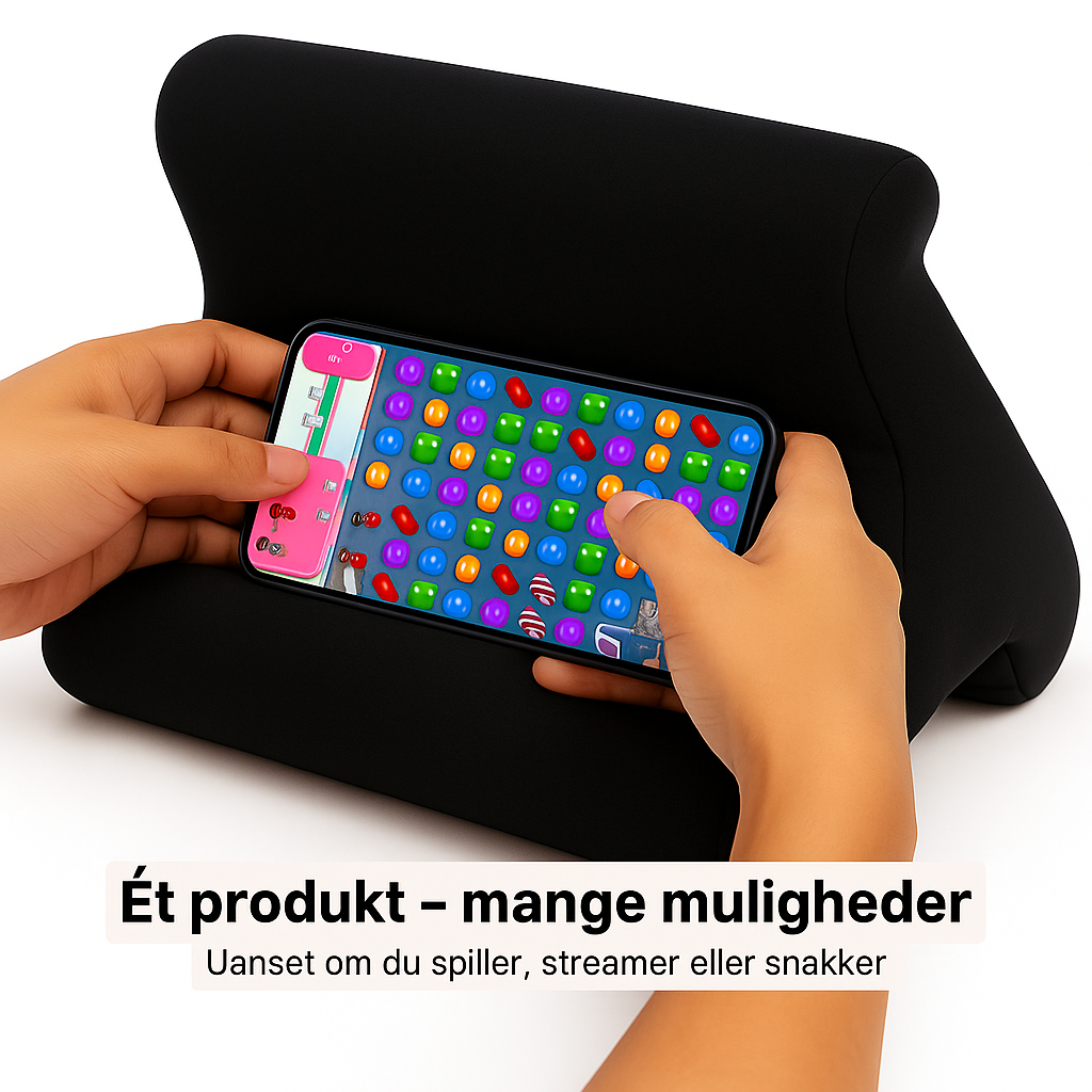 TabletPude (Sort) – Justerbar tablet holder