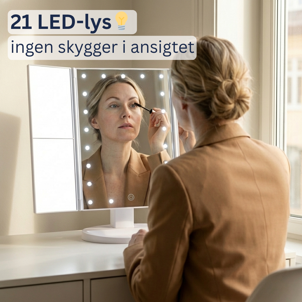 Belyst Makeupspejl – Slut med dårligt lys og halvt lavet makeup