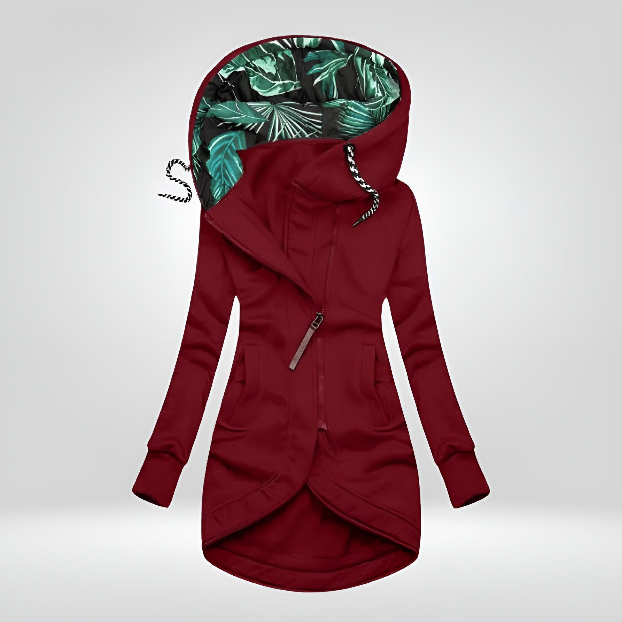 Aysha | Stilfuld Lang Hoodie Jakke