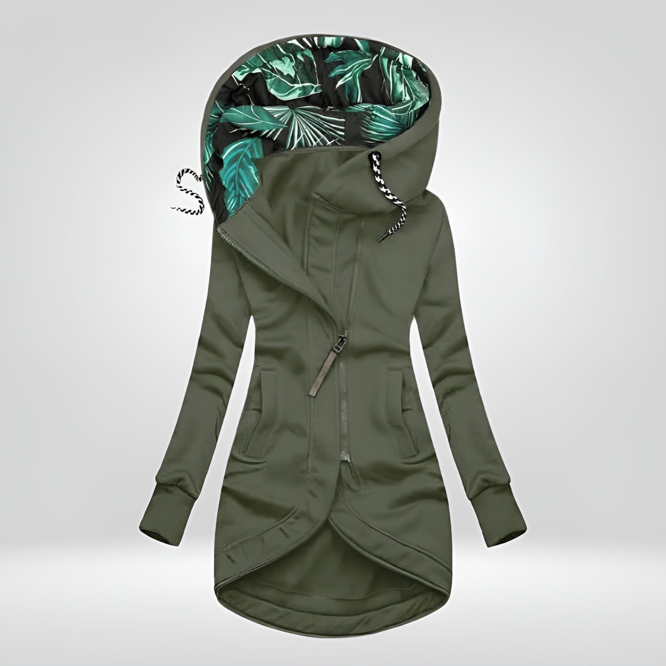 Aysha | Stilfuld Lang Hoodie Jakke