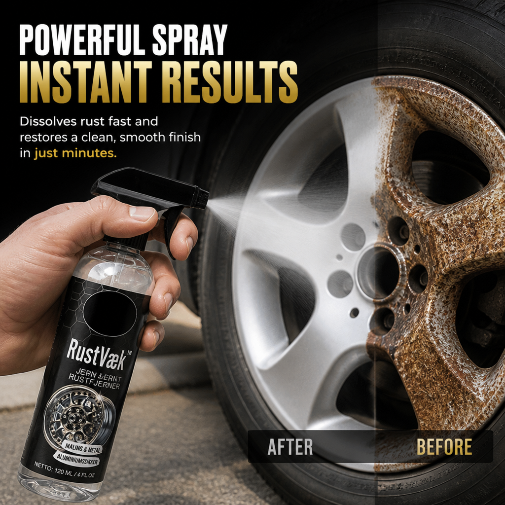 Rustfjernerspray til metal