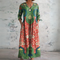Judith | Vintage Blomster Maxikjole