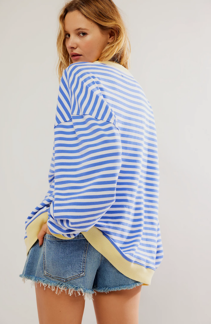 LENA Oversized stribet sweater
