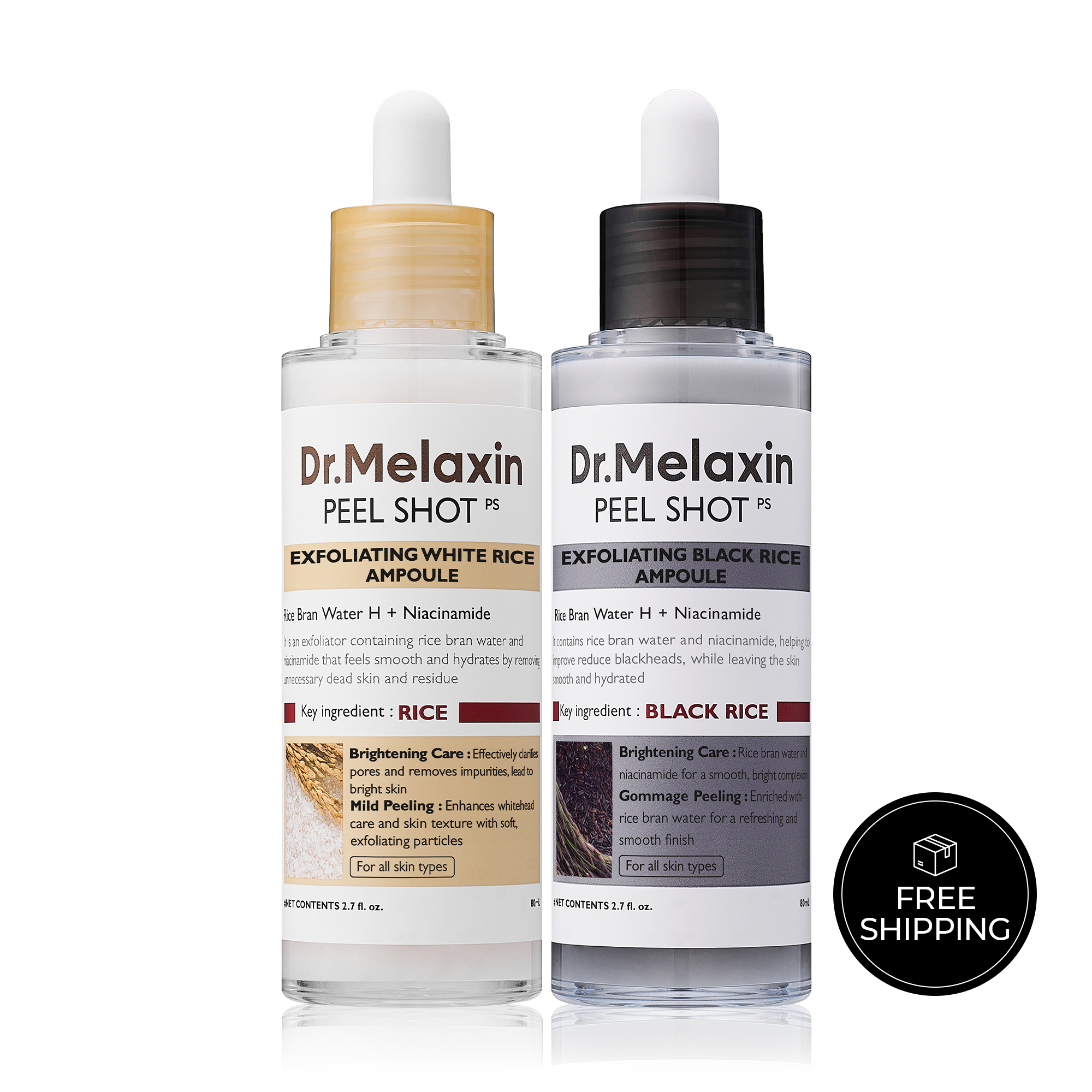 Peel Shot Glow – En lysende ansigtsserie med risekstrakter