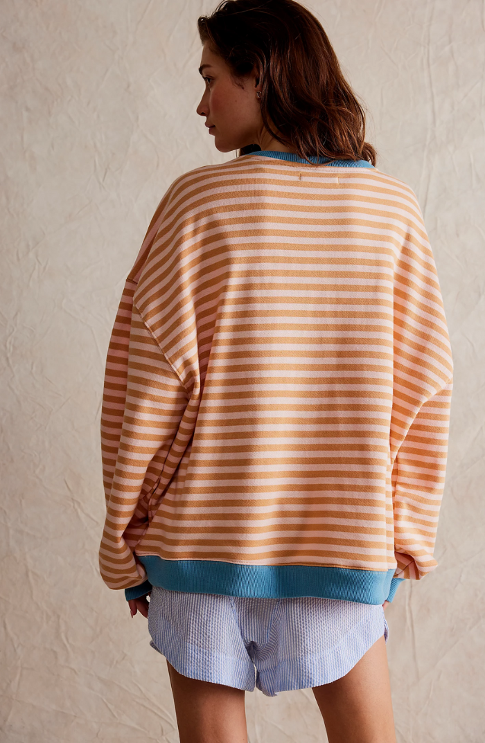 LENA Oversized stribet sweater