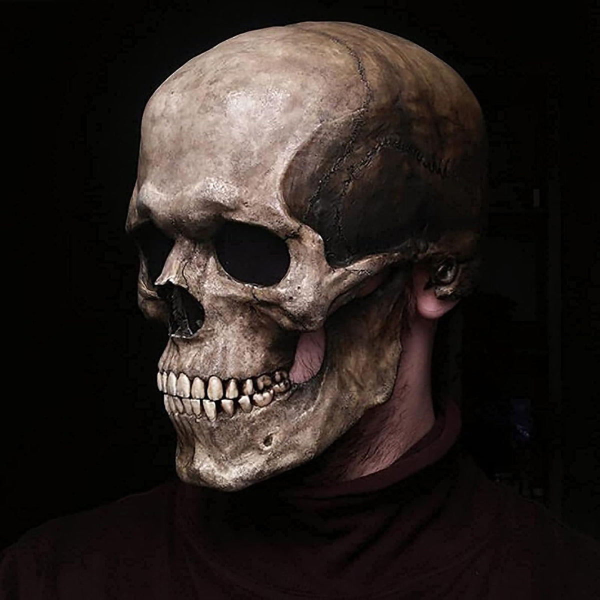 Realistisk kraniemaske til kostume og halloween