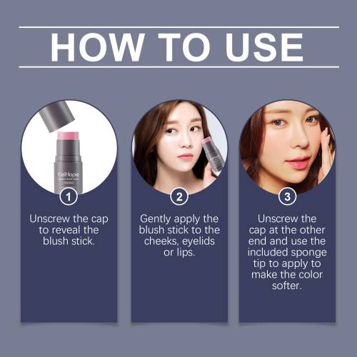 Dobbeltsidet blush stick