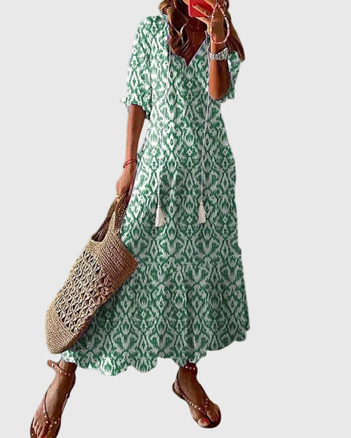 Amalia | Boho Vintage Sommer Maxikjole