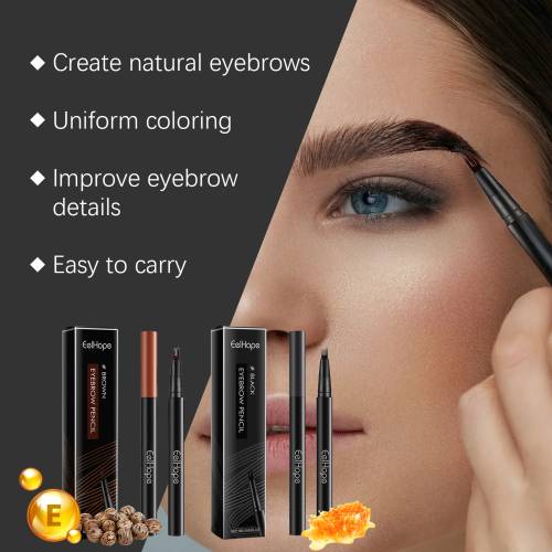 Microblading brynspen med fire spidser