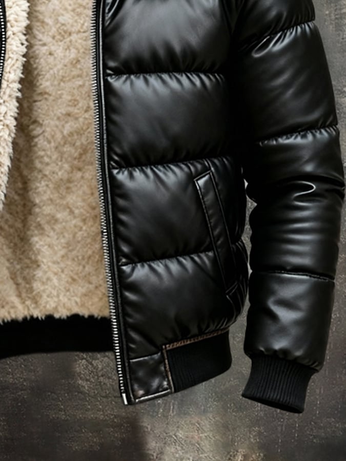VICTOR VINTAGE | Varm polstret vest med vintage-look